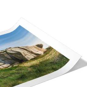 Papier d'art seul avec marge blanche